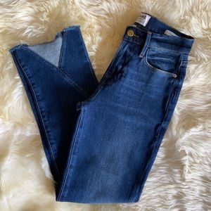 Frame Denim Le High Straight triangle cuff 24 jean